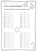 Vorschau - Arbeitsblätter - Arbeitsblätter-Mix Weihnachten (Mathe, 2. Klasse) - Seite 1