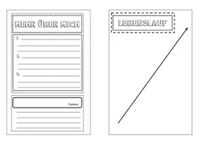 Vorschau - Arbeitsblätter - Biografieprojekt - Deckblatt