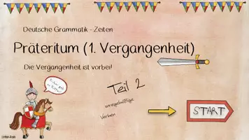 Vorschau - Interaktives Material - Interaktiv: Präteritum (1. Vergangenheit) 2. Teil - Seite 1
