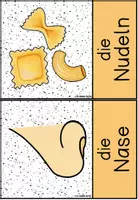 Vorschau - Fördermaterial/Inklusion - Buchstabe N/n - Bildkarten und Wortkarten (Anlaut - Inlaut - Auslaut) - Seite 3