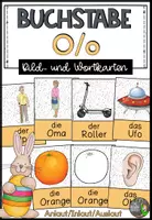 Vorschau - Fördermaterial/Inklusion - Buchstabe O/o - Bildkarten und Wortkarten (Anlaut - Inlaut - Auslaut) - Deckblatt