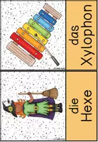 Vorschau - Fördermaterial/Inklusion - Buchstabe X/x - Bildkarten und Wortkarten (Anlaut - Inlaut - Auslaut) - Seite 1