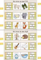 Vorschau - Stationenlernen - Stellung des Lautes im Wort (Anlaut - Inlaut - Auslaut) - Klammerkarten - Seite 3