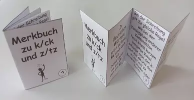 Vorschau - Merkblätter - Aufstellbuch/ Merkbuch k- und z- Laut - Deckblatt
