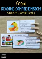 Vorschau - Arbeitsblätter - FOOD - PICTURE AND READING COMPREHENSION - Deckblatt