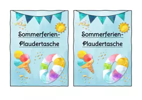 Vorschau - Unterrichtsreihen - Sommerferien - Plaudertasche (Abschiedsgeschenk / Krimskrams-Tasche zum Sammeln von schönen Erlebnissen und Erzählungen der Ferien) - Seite 1