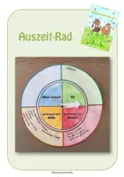 Vorschau - Mal- und Bastelvorlagen - Auszeit-Rad (Krisenbewältigung im Alltag) - Deckblatt