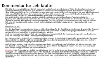 Vorschau - Spiele - Lernspiel zu Grundlagen der Lyrik/Gedichtanalyse - Seite 2