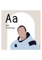 Vorschau - Poster - ABC „berühmte Personen“ - Beige/ Neutral, Klassenraumgestaltung - Seite 1