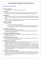 Vorschau - Merkblätter - Paragraphensammlung für Wirtschaft und Recht 10 - Gymnasium Bayern G9 - Deckblatt