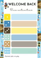 Vista previa - Juegos / Gamificación - Back to school dice game - página 2