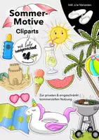 Vorschau - selbst erstellte Cliparts/Grafiken - 22 Cliparts: Motive zum Thema „Sommer“ - Deckblatt