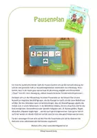 Vorschau - Fördermaterial/Inklusion - Pausenplan - Deckblatt