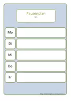 Vorschau - Fördermaterial/Inklusion - Pausenplan - Seite 3