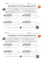 Vorschau - Arbeitsblätter - Plusaufgaben im TR mit einer Hilfsaufgabe lösen (5 AB mit Lernvideolink) - Seite 2