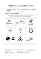 Vorschau - Arbeitsblätter - Find someone who (holiday version) - Seite 1