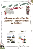 Vorschau - Unterrichtsreihen - UR5 Vom Dorf zum Weltreich: Das Antike Rom - 9. Stunde: Willkommen im antiken Rom - Ein Stadtführer (Rechercheprojekt, Buddybook) - Deckblatt