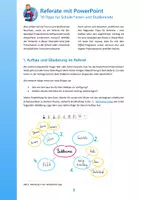 Vorschau - Präsentationen/Tafelbilder - Referate mit PowerPoint: 10 Tipps für Schüler*innen und Studierende - Seite 1