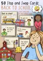 Vorschau - Spiele - Back to School - 50 Stop and Swap Cards - Englisch - Deckblatt