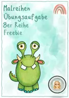 Vorschau - Arbeitsblätter - 8er Reihe Übungsaufgaben Freebie - Deckblatt