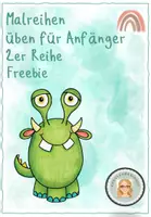 Vorschau - Arbeitsblätter - Malreihen üben für Anfänger 2er Reihe Freebie - Deckblatt