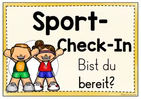 Vorschau - Poster - Sport-Check-In - Sicherheitscheck vor dem Sportunterricht (Ritual, Klassenmanagement, Bildkarten) - Seite 1