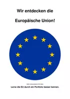 Vorschau - Arbeitsblätter - Wir entdecken die Europäische Union - Portfolio - Deckblatt