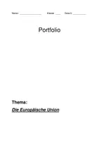 Vorschau - Arbeitsblätter - Wir entdecken die Europäische Union - Portfolio - Seite 1