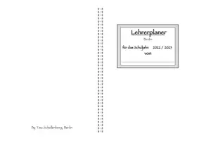 Vorschau - Unterrichtsreihen - Lehrerplaner Stundenplaner 2022+23 Berlin 4-FARBIG - Deckblatt