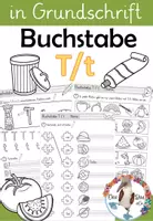 Vorschau - Arbeitsblätter - Buchstabe T / t - Einführung in GRUNDSCHRIFT - inklusive Geschichte und Puzzle - Deckblatt