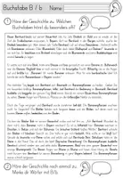 Vorschau - Unterrichtsreihen - Buchstabe B / b - Einführung inklusive Geschichte und Puzzle - Buchstabeneinführung Arbeitsblätter - Seite 1