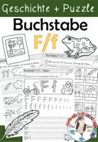 Vorschau - Arbeitsblätter - Buchstabe F / f - Einführung inklusive Geschichte - Buchstabeneinführung Arbeitsblätter - Deckblatt