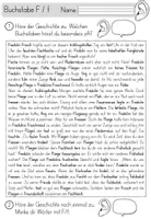 Vorschau - Arbeitsblätter - Buchstabe F / f - Einführung inklusive Geschichte - Buchstabeneinführung Arbeitsblätter - Seite 1