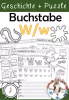 Vorschau - Arbeitsblätter - Buchstabe W/ w - Einführung inklusive Geschichte - Buchstabeneinführung - Deckblatt