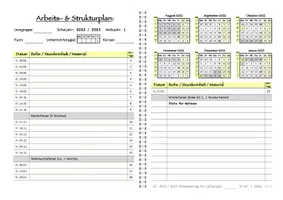 Vorschau - Unterrichtsreihen - Struktur-/Arbeits-/Reihenplan, Berlin, 2022/2023, 4 Farben - Seite 2