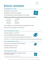 Vorschau - Arbeitsblätter - Vierecke erforschen: Umfang und Flächeninhalt Raute, Parallelogramm, Trapez, Drache + Quadrat und Rechteck (Gruppenpuzzle) - Seite 1