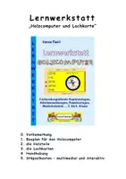 Vorschau - Mal- und Bastelvorlagen - LERNWERKSTATT II "Holzcomputer + Lochkarten" - Seite 1