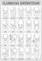 Vorschau - Arbeitsblätter - Classroom Instructions - Vocabulary Poster (Farbe und s/w) - Seite 3