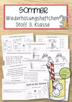 Vorschau - Arbeitsblätter - Sommerheftchen 3. Klasse - Deckblatt