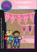 Vorschau - Anderer Materialtyp - Wimpelkette: Mathematik zum Dekorieren deiner Mathe Ecke - Deckblatt