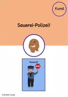 Vorschau - Bildkarten - Sauerei Polizei für deinen Kunstunterricht - Deckblatt