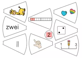 Vorschau - Unterrichtsreihen - Zahlen 1 bis 10 - Arbeitsheft & 10 Mini-Legekreise - Seite 2
