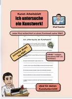 Vorschau - Stundenentwürfe - KUNST: Ich untersuche ein Kunstwerk (interaktives PDF) - Deckblatt