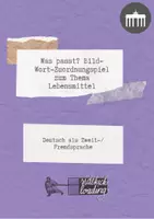 Vorschau - Arbeitsblätter - Was passt? - Lebensmittel/ Nahrung/ Essen - Deckblatt