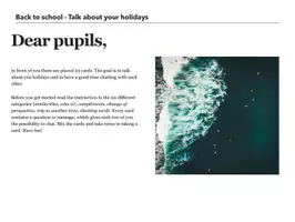 Vorschau - Spiele - Back to school - Talk about your holidays - Seite 3