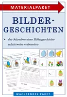 Vorschau - Arbeitsblätter - Deutsch: Bildergeschichten vorbereiten - auch interaktiv - Deckblatt