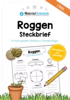 Vorschau - Arbeitsblätter - Steckbrief Getreide: Roggen - Deckblatt