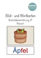 Vorschau - Bildkarten - Bild- und Wortkarten Buchstabeneinführung "Ä" - Deckblatt