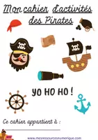 Aperçu - Matériel pour travaux manuels / dessin - Mon cahier d'activités des pirates (offert) - Page 1