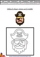 Aperçu - Matériel pour travaux manuels / dessin - Mon cahier d'activités des pirates (offert) - Page 3